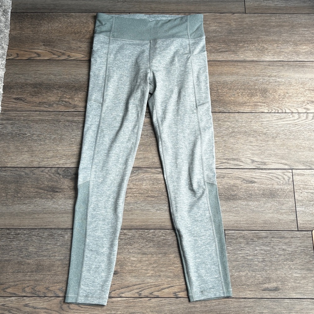 Athleta Girl Snowball Softluxe Leggings Soft Heathered Green Sz XXL /16